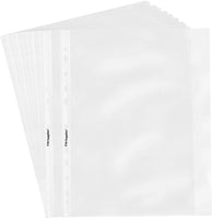 TYH Supplies 1000 unidades de protectores de hojas transparentes de peso pesado, 8.5 x 11 pulgadas, carga superior, sin vinilo, 11 agujeros - Arteztik

