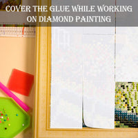 100 piezas de papel de liberación de papel de doble cara antiadherente para pintura de diamantes, 5.9 x 3.9 in - Arteztik
