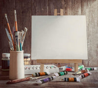 Caballete de pintura Ohuhu de 14 pulgadas de alto con marco en A, juego de caballetes de pintura de madera para niños, artistas, estudiantes, estudiantes, mesa de clase, arte de vuelta a la escuela - Arteztik
