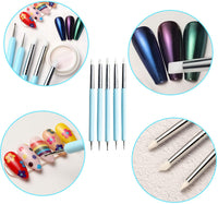 Jantens 59 piezas Mandala Dotting herramientas Set con una cremallera azul impermeable bolsa de almacenamiento para pintura rocas, Mandella Art y bocetos suministros de arte - Arteztik
