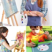 Juego de 5 cuchillos de paleta con 10 pinceles de pintura, FineGood acero inoxidable espátula pintura al óleo metal cuchillo mango de madera y cepillo de pelo de nailon para artistas principiantes - Arteztik
