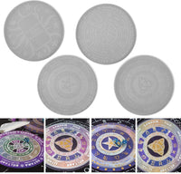 Iriisy - Molde de silicona para placa de astrología (4 unidades, diseño de luna, estrella, tarot y tarot) - Arteztik
