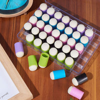 PH PandaHall 40pcs 5 Colors Finger Sponge Daubers Craft Drawing Project Finger Painting Sponge Set for Painting Art Ink Crafts Chalk Card Making - Arteztik
