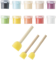 Darice 30094663 - Kit de decoración de delantales de algodón 100% blanco con plantillas adhesivas de jardín, pintura y Daubers-Make a Gift-38-Piece Set, multicolor - Arteztik
