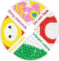 Kit de pintura de diamante 5D de Angolio, 12 piezas con diseño de Mario, pintura de diamantes de perforación completa, por número, brillantes, pegatinas de mosaico, bricolaje, hecho a mano, arte artesanal, diamantes de imitación, para niños - Arteztik
