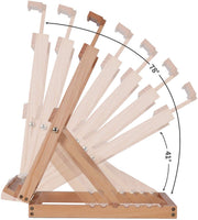 Caballete de mesa MEEDEN Studio con marco en H - Caballete de madera de haya maciza ajustable para artistas, para estudio o Plein Air - Soporta lienzos de hasta 23 pulgadas de alto - Arteztik
