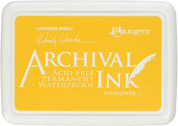 Ranger AID49005 Wendy Vecchi Designer Series - Almohadilla de tinta para archivar, diseño de girasol - Arteztik
