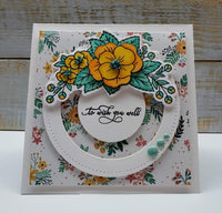 Stamp Simply Clear Sellos primavera Pansies Floral Cluster 4 x 6 pulgadas hoja – 11 piezas - Arteztik
