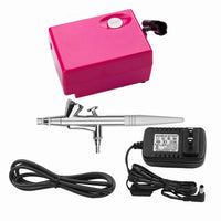 Kit de máquina de maquillaje con pistola de aerosol compresor de aire de 0.016 in agujas para cosméticos de belleza cuidado de la piel tatuajes manicura pintura corporal - Arteztik
