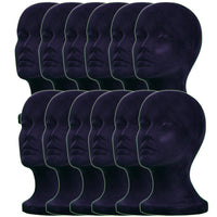 2pcs a1pacific 11" como de terciopelo negro espuma de poliestireno maniquí Manikin cabeza peluca sombrero anteojos de la visualización - Arteztik
