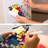 Juego de pintura de acuarela MEEDEN, 42 colores surtidos, juego de pintura plegable con 4 pinceles, kit de acuarela de bolsillo de viaje para estudiantes, adultos, principiantes, artistas, acuarelas, bosquejos, pintura al aire libre - Arteztik
