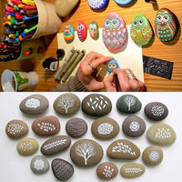 Superise 30 Rocas Pintura Rocas, 1.2-3.5 pulgadas Pintura Amabilidad Rocas Mandala Pintura Favores - Arteztik
