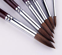 Pinceles de pintura para artistas, de la marca Superor, para artistas de pelo de punta redonda, juego de pinceles de pintura acrílica acuarela, suministros de pintura - Arteztik
