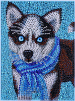 ZSNUOK - Kit de pintura de diamante 5D por número para adultos o niños, con forma especial para manualidades, manualidades, mosaicos, suministros de pintura con diamantes para decoración de la pared del hogar, lindo perro 8.0 x 10.0 in - Arteztik
