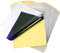 100 hojas de papel de transferencia térmica para tatuajes y manualidades, 8.27 x 11.7 pulgadas - Arteztik
