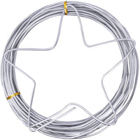 NEPAK - Alambre de aluminio plateado de 0.118 in, suave y flexible, para hacer muñecas, esqueleto, manualidades, color plateado - Arteztik
