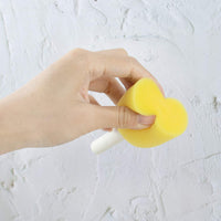 AUEAR, 40 Pack Round Paint Foam Sponge Brush Set Painting Tools for Kids DIY Painting and Crafts Yellow 5 Assorted Size - Arteztik
