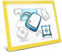 A4 Brillo regulable LED Artcraft caja de luz Tracer Slim Light Pad Tableta portátil, ME456 Cable de alimentación USB Copia Tablero de dibujo Tabla de rastreo para artistas Diseño, Animación, Boceto (Blanco) - Arteztik
