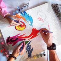 Pintura de números para adultos, kit de pintura por números en lienzo, globo colorido de 16 x 20 pulgadas - Arteztik
