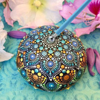 ONESING - Juego de 45 herramientas de punteado de mandala, para pintura, manualidades, dibujo, mandalas, rocas y herramientas de arte con pinceles, bandeja de pintura, bolsa de almacenamiento impermeable - Arteztik
