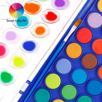 Juego de 36 sartenes de acuarela, juego de pintura de acuarela con 4 pinceles, fácil de mezclar colores, perfecto para niños y adultos - Arteztik
