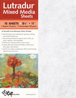 C&T PUBLISHING Lutradur - Hojas de medios mixtas (8.5 x 11.0 in, 10 unidades) - Arteztik
