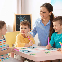 EGV - Kit de pintura de diamante para niños de 6 x 6 pulgadas, kit de pintura de perforación completa 5D por número con marco de madera blanco y LED, fácil de bricolaje, pintura de pingüino de punto de diamante, juego de arte y manualidades para principia - Arteztik
