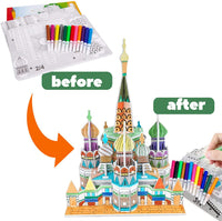 Artes y manualidades para niños de 4 a 12 años, kit de pintura todo en uno para niños, construye tu propio castillo. La mejor creatividad para manualidades para niñas y niños. - Arteztik
