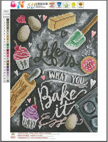 TWBB 5D Kit de pintura de diamante para adultos, juego de pintura de diamante, estilo de periódico, 10.0 x 12.0 in (patrón de bakeit) - Arteztik
