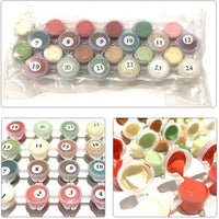 BAISITE BSC001 Pintura por números para adultos, 16 pulgadas de ancho x 20 pulgadas de largo, pintura de dibujo con pinceles, pigmentos acrílicos, Algodón, HXL-BSC001-1., L - Arteztik
