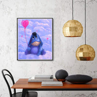 Kit de pintura de diamantes de imitación Eeyore 5D para manualidades de decoración de pared del hogar, 12 x 16 pulgadas GT129 - Arteztik
