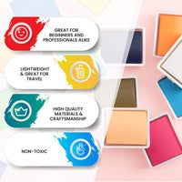 Paint Mark 48 Juego de pintura de acuarela con 2 rotuladores de pincel de mezcla, paleta de pintura de acuarela incluye 20 hojas de papel de color de agua y estuche de almacenamiento. - Arteztik
