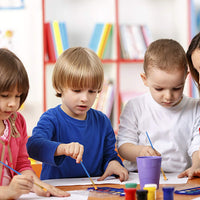 Juego de pinceles de pintura plana UPINS con pelo de nailon, cepillo pequeño a granel para pintura de detalles en miniatura, mango de plástico corto, pintura acrílica de acuarela para niños, estudiantes, principiantes, adultos (60) - Arteztik
