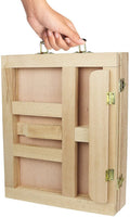 Greenco - Caballete de madera de haya portátil para escritorio y libro con cajón - Arteztik
