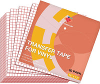 JANDJPACKAGING - Cinta de transferencia para vinilo (35 unidades, 12.0 x 12.0 in), color rojo - Arteztik
