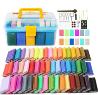Arcilla polimérica, 62 colores para hornear y modelar, arcilla de bricolaje, kit de manualidades con 50 bloques de 0.71 oz y 12 bloques de 0.42 oz, seguro y no tóxico, juguete ideal para regalo para niñas y niños - Arteztik
