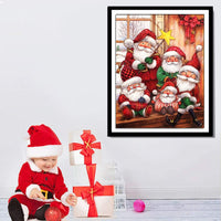 KOSE Kit de pintura de diamante para adultos DIY 5D redondo completo perforación cristal diamantes de imitación bordados pinturas en lienzo artes manualidades para decoración de pared del hogar 14 pulgadas de ancho x 18 pulgadas de largo Navidad - Arteztik
