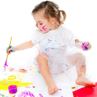 24 esponjas de pintura de espuma EVA para estampador de pintura de doble cara con esponja para dibujar y pintar para niños y niñas pequeñas, aprendizaje temprano y manualidades DIY, formas variadas - Arteztik
