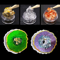 KHTAA - Moldes de resina para posavasos de resina, 6 unidades de moldes de silicona con 3 copos de papel de aluminio para posavasos de resina, decoración del hogar - Arteztik
