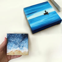 Starvast - Mini paneles de lona de 3.9 x 3.9 in, paquete de 24, lienzo de algodón estirado para pinturas, manualidades, pequeños proyectos de pintura acrílica, óleo - Arteztik
