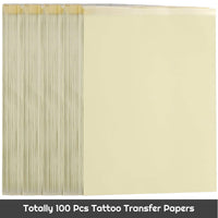 Papel de transferencia de tatuaje, Cridoz 100 hojas de papel de transferencia para tatuaje - Arteztik
