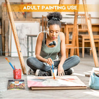 Juego de pinceles de pintura acrílica, 6 paquetes/60 cepillos de nailon para todo tipo de usos para pintura al óleo, acuarela, artistas y kits profesionales. - Arteztik
