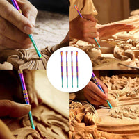 Kit de herramientas para tallar cera, 4 unidades de herramientas de modelado de escultura, arco iris de acero inoxidable - Arteztik
