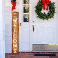 23 plantillas de gran bienvenida y Navidad para pintar en madera reutilizable, feliz Navidad reutilizable para carteles de porche, decoración de puerta delantera, puerta de cristal - Arteztik
