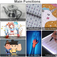 A4 caja de luz, btggg Portable LED Tracing Light Pad Arte Tatuaje regulable Brillo LED Bloc de dibujo cuadro Stencil con cable de alimentación USB [flicker-free] [Protección de los ojos de la visualización] - Arteztik

