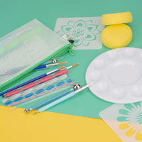 Herramientas de punteo Mandala, 27 piezas de pintura de puntos para adultos, herramientas de pintura de plantillas, bandeja de pintura para lápices para lienzo, manualidades de dibujo, arcilla, pintura de rocas, colorear, dibujo de arte - Arteztik
