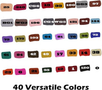 Set de lapiceras de 40 colores duales con portafolios de plástico de Artify Premium Art Maker - Arteztik
