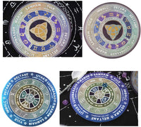 Iriisy - Molde de silicona para placa de astrología (4 unidades, diseño de luna, estrella, tarot y tarot) - Arteztik
