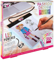 Fashion Angels Fashion Design Light Pad Sketch Set 12521 Light Up Tracing Pad, incluye USB, Ultra Thin Tablet, Multi - Arteztik
