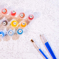 Pintura de números para adultos, kit de pintura por números en lienzo, globo colorido de 16 x 20 pulgadas - Arteztik
